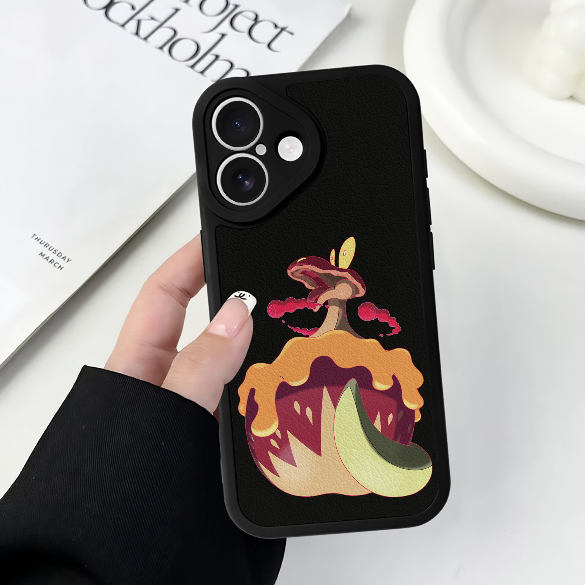 （画像用） ポケットモンスター Pokémon 【iPhone 16シリーズ対応】シリコンスマホケース（レザー調） 材質：シリコン